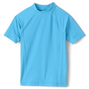 Lands End Boys Short Sleeve Rash Guard